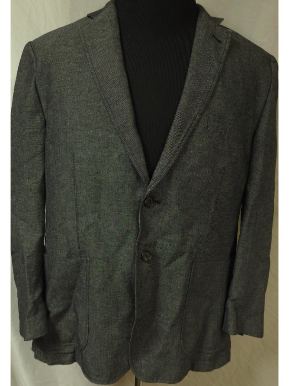 Ralph Lauren Macys 100% Cotton Men’s 2 Button Blazer Suit Coat Jacket Black 42S